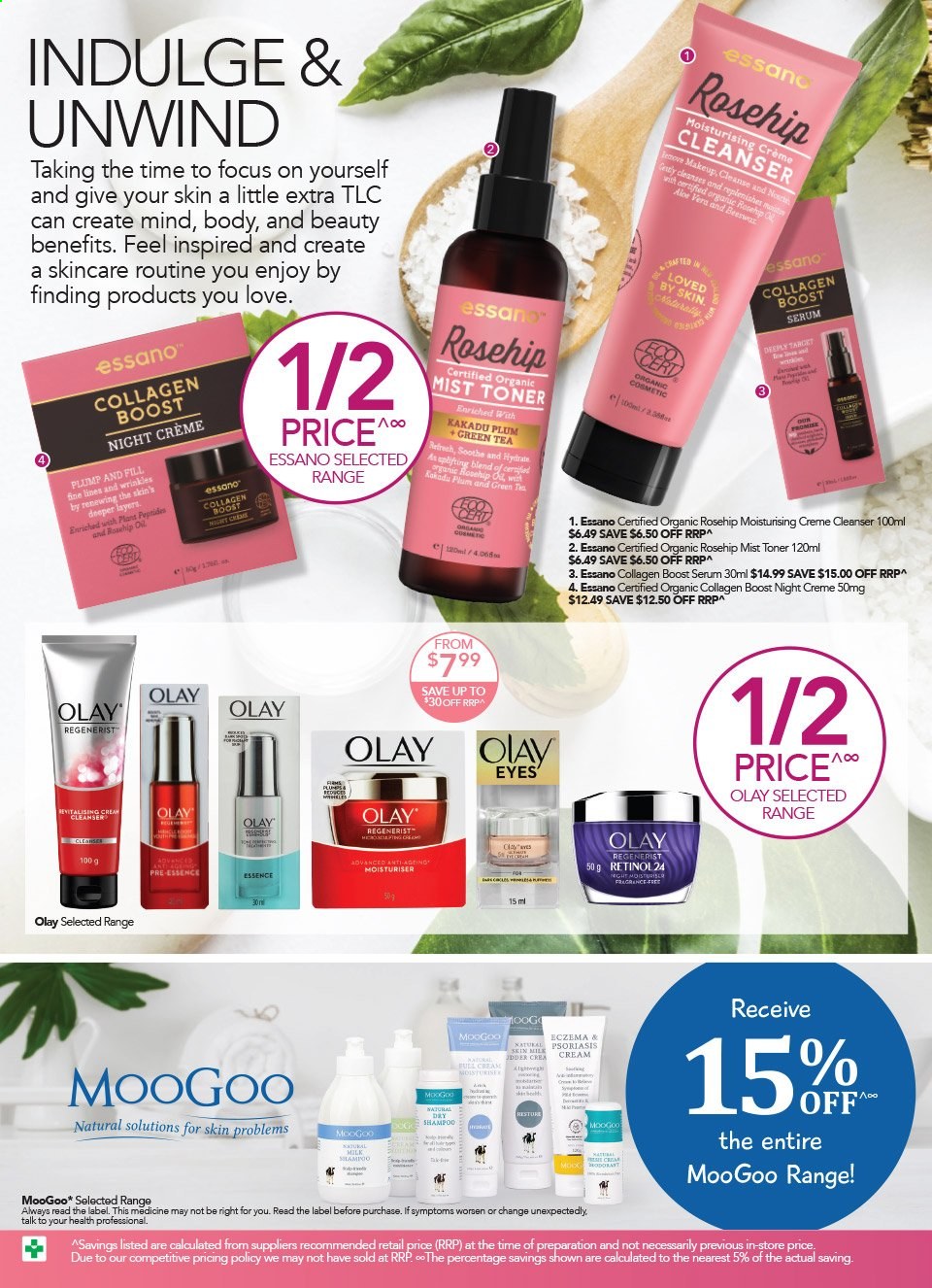 thumbnail - TerryWhite Chemmart Catalogue - 25 Mar 2021 - 13 Apr 2021 - Sales products - shampoo, cleanser, serum, Olay, Essano. Page 18.