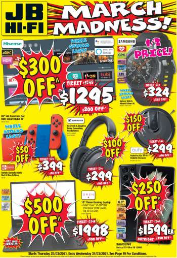 JB Hi-Fi Catalogue - 25.3.2021 - 31.3.2021.