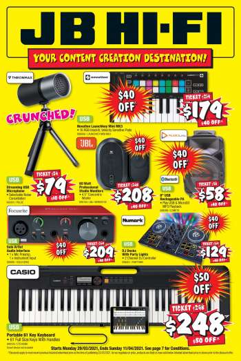 JB Hi-Fi Catalogue - 29.3.2021 - 11.4.2021.
