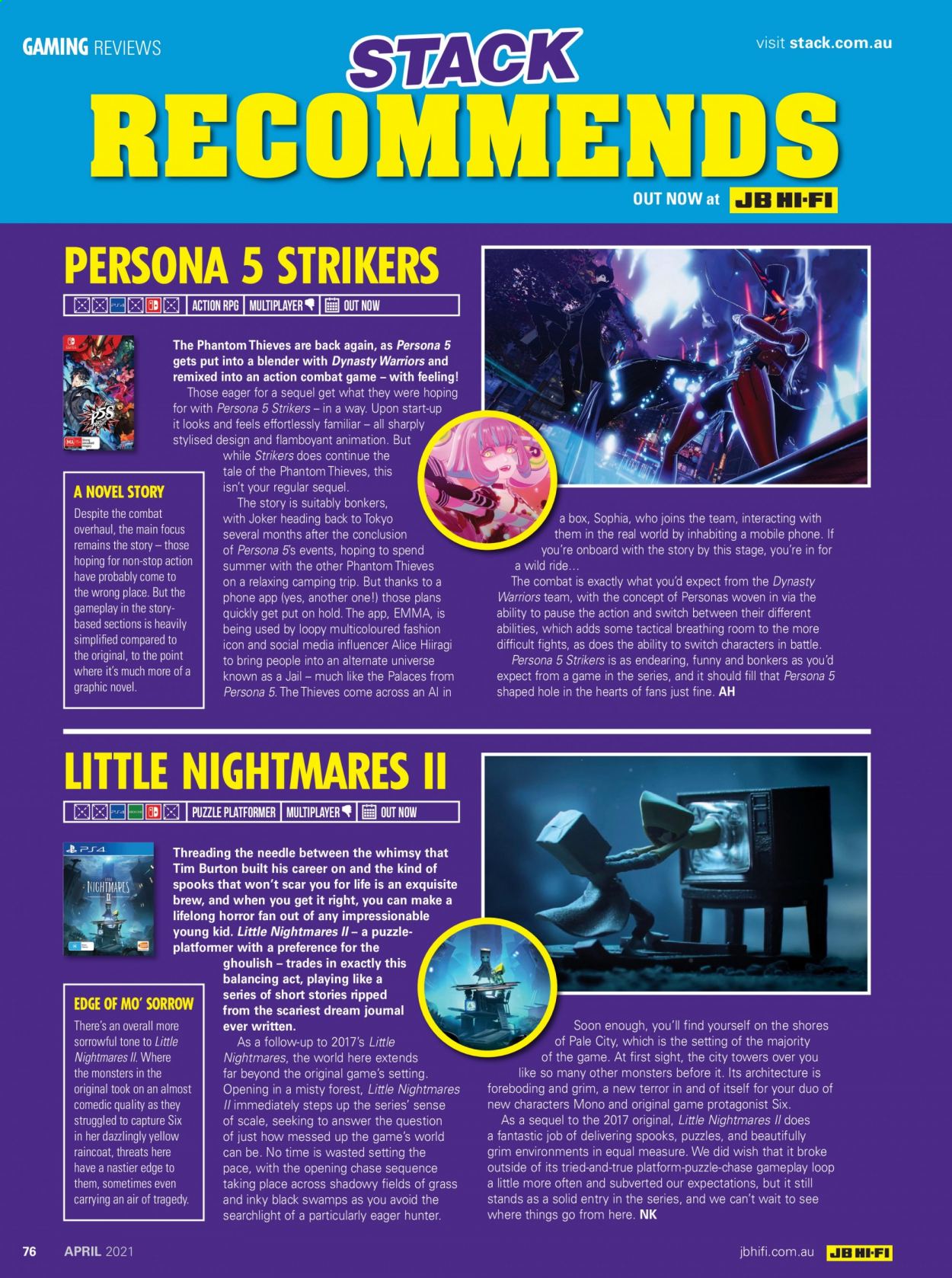 JB Hi-Fi catalogue - 1 Apr 2021 - 30 Apr 2021. Page 76
