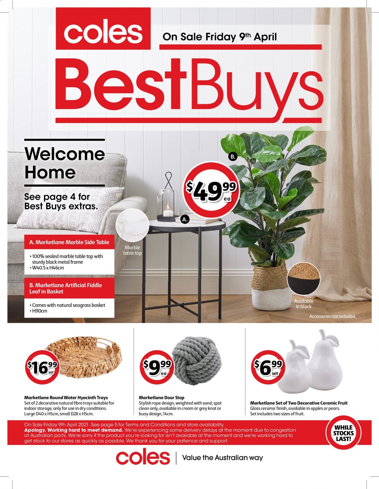 Coles catalogue - 9 Apr 2021 - 22 Apr 2021. Page 1