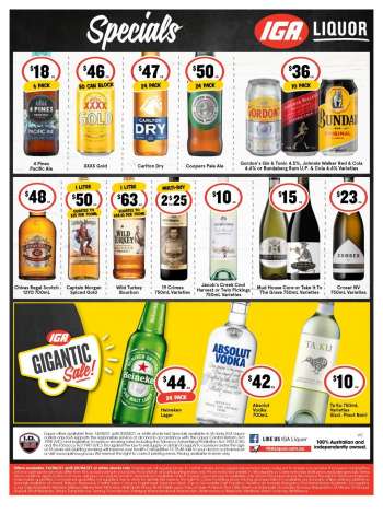 IGA LIQUOR Catalogue - 14.4.2021 - 20.4.2021.