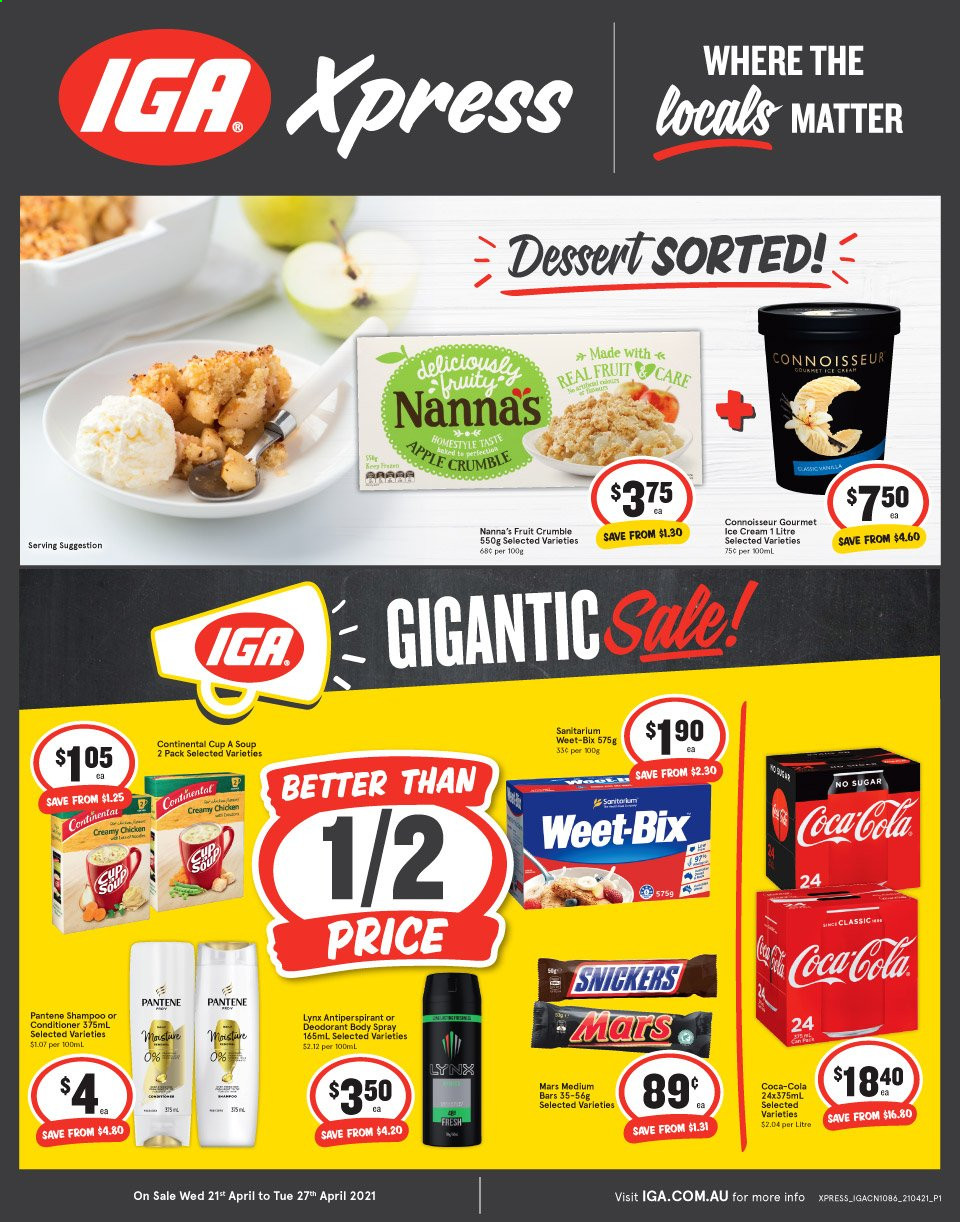 IGA Xpress catalogue - 21 Apr 2021 - 27 Apr 2021. Page 1