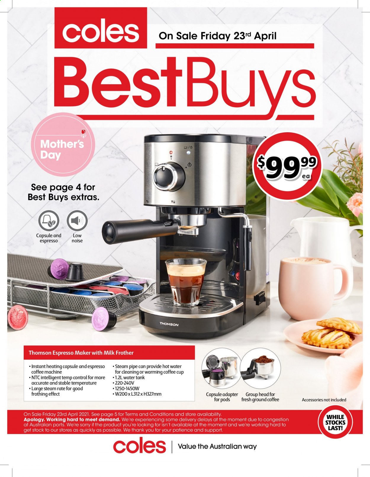 Coles catalogue - 23 Apr 2021 - 23 Apr 2021. Page 1
