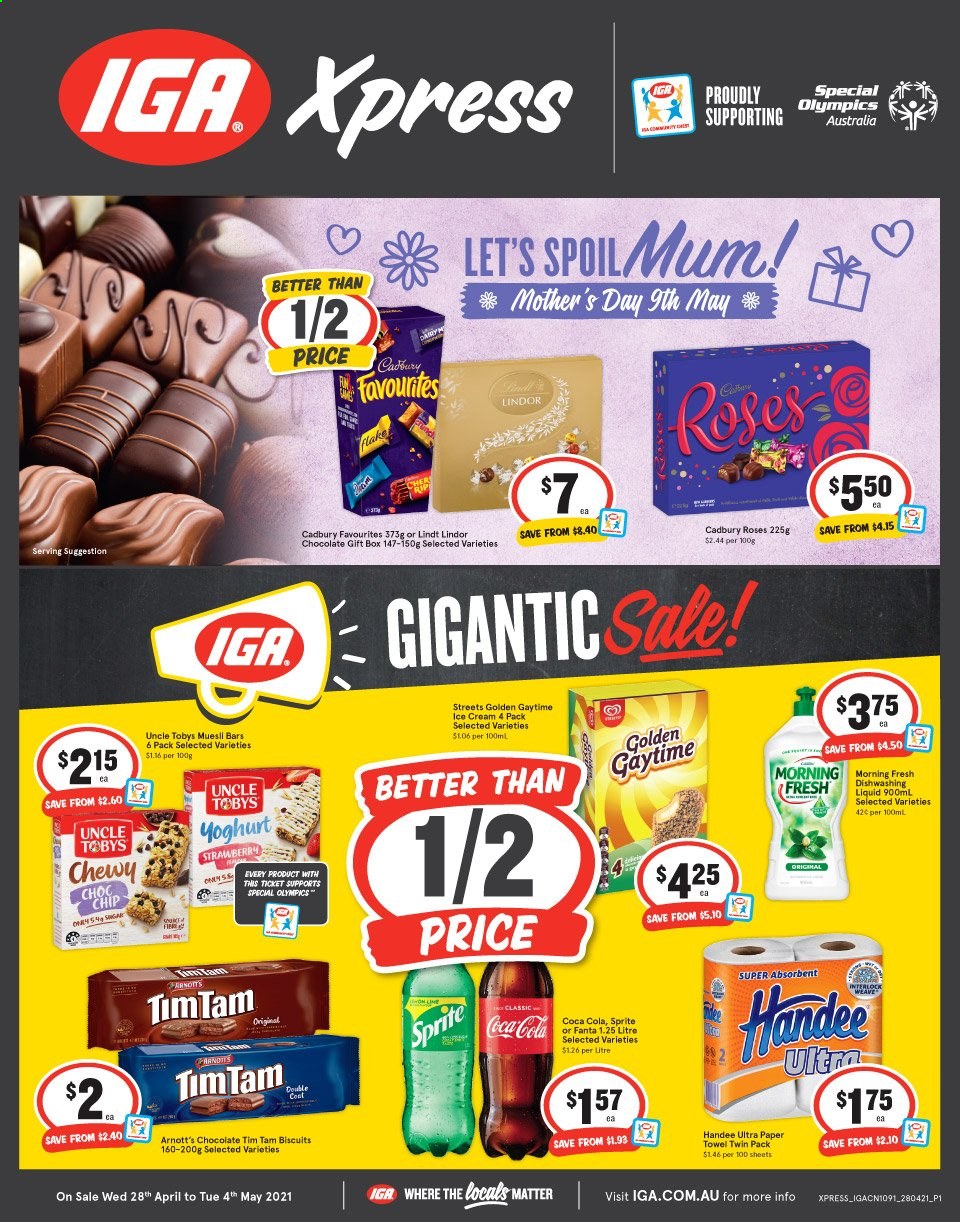 IGA Xpress catalogue - 28 Apr 2021 - 4 May 2021. Page 1
