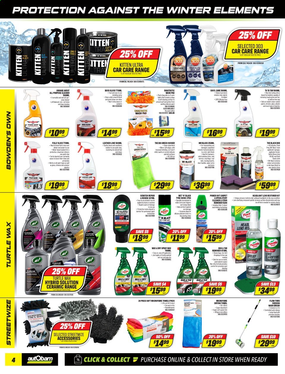 thumbnail - Autobarn Catalogue - 3 May 2021 - 20 May 2021 - Sales products - polish, cleaner, tyre shine, lubricant. Page 4.
