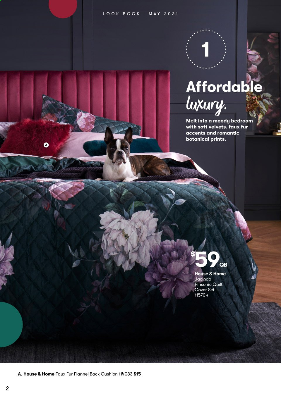 thumbnail - BIG W Catalogue - 13 May 2021 - 6 Jun 2021 - Sales products - cushion, quilt, quilt cover set. Page 2.