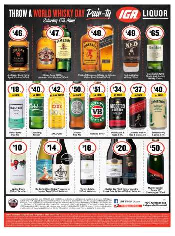 IGA LIQUOR Catalogue - 12.5.2021 - 18.5.2021.
