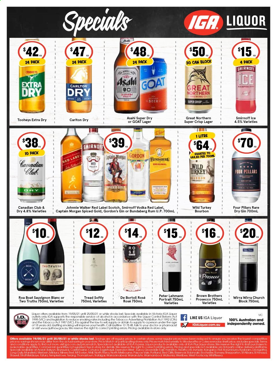IGA LIQUOR catalogue - 19 May 2021 - 25 May 2021. Page 1