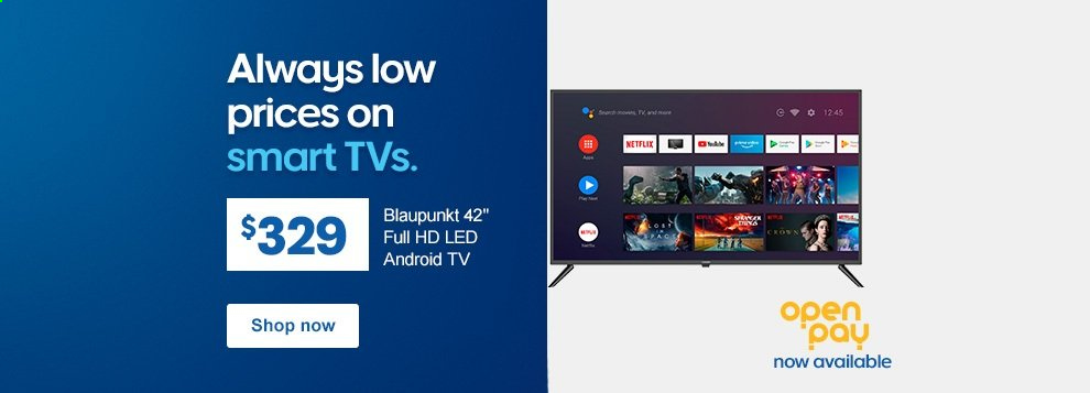 thumbnail - Officeworks Catalogue - Sales products - Android TV, TV. Page 1.