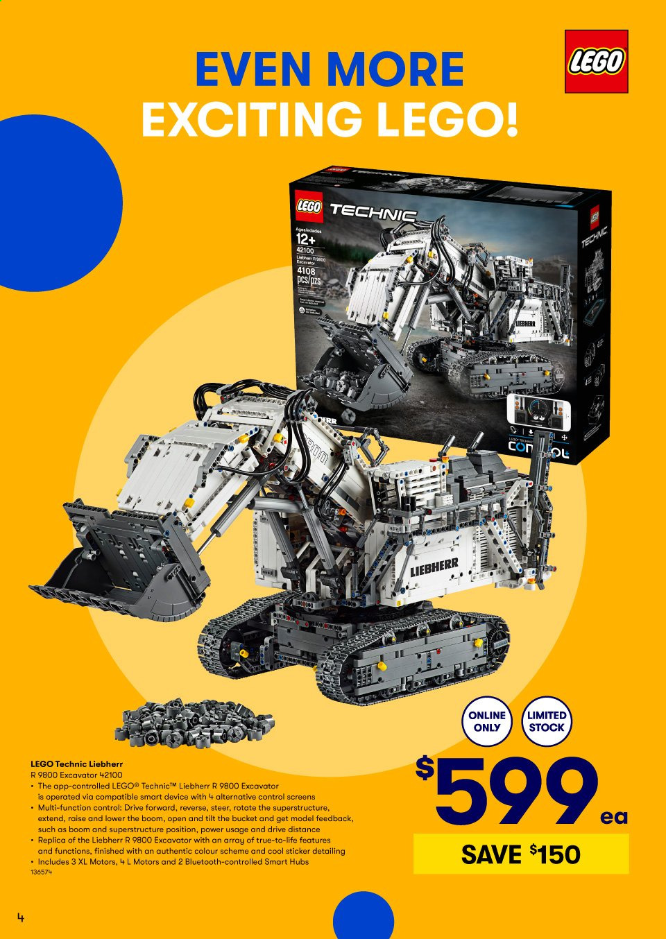thumbnail - BIG W Catalogue - 15 Jun 2021 - 14 Jul 2021 - Sales products - sticker, LEGO, LEGO Technic. Page 4.