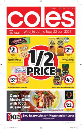 Coles Catalogue - 16.6.2021 - 22.6.2021.