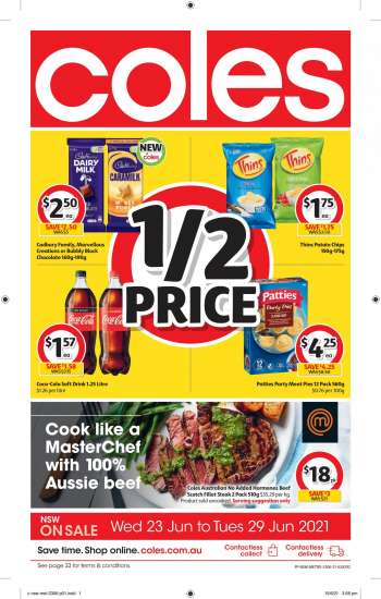 Coles Catalogue - 23.6.2021 - 29.6.2021.