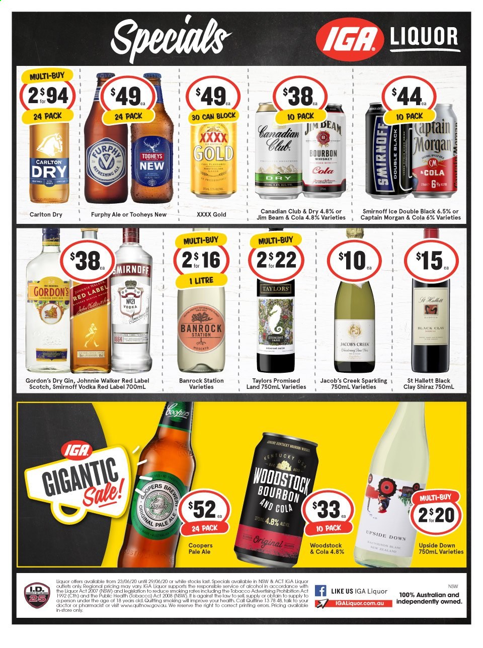 IGA LIQUOR catalogue - 23 Jun 2021 - 29 Jun 2021. Page 1
