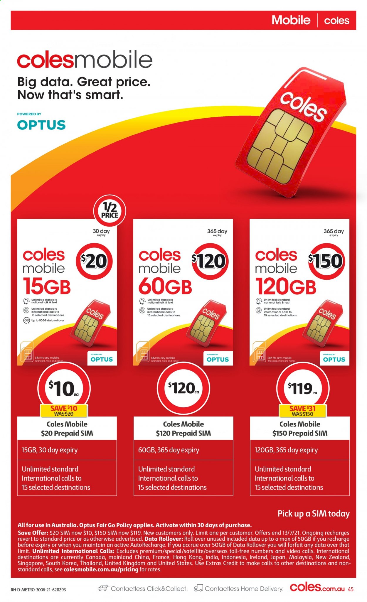 Coles catalogue - 30 Jun 2021 - 6 Jul 2021. Page 45
