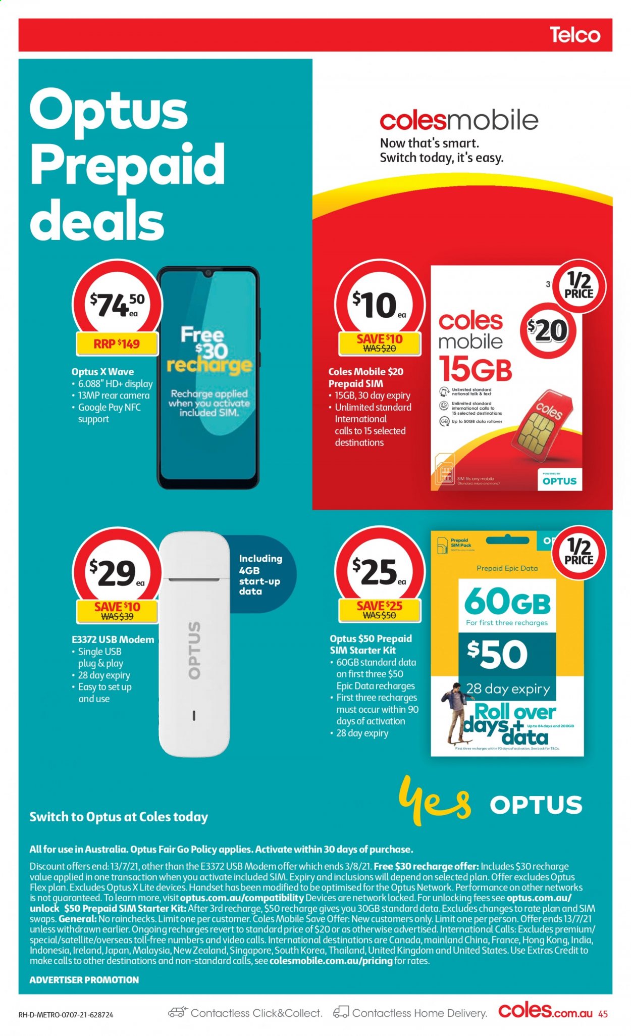 Coles catalogue - 7 Jul 2021 - 13 Jul 2021. Page 45