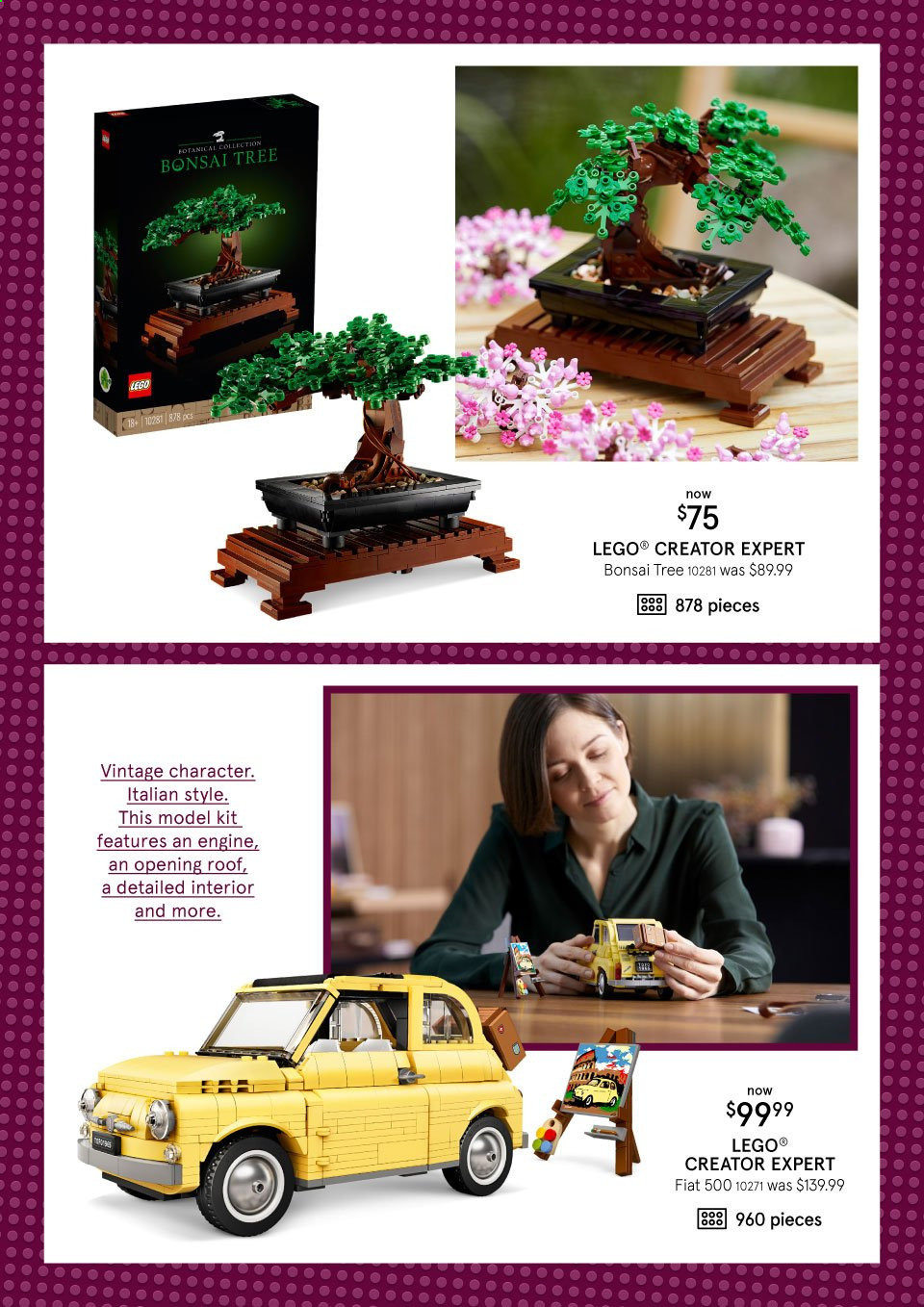 thumbnail - Myer Catalogue - 12 Jul 2021 - 1 Aug 2021 - Sales products - LEGO, model kit. Page 2.