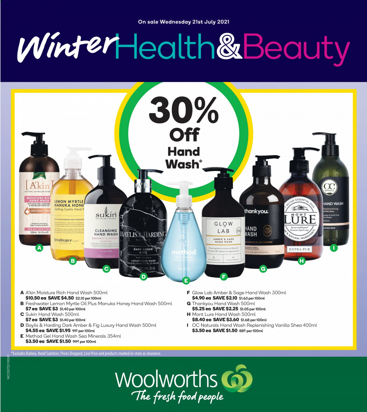 Woolworths catalogue - 21 Jul 2021 - 27 Jul 2021. Page 1