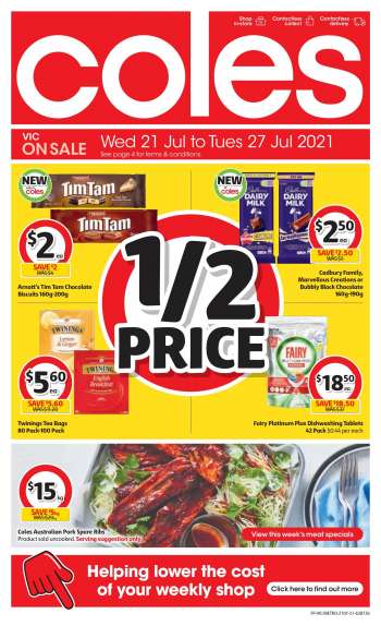 Coles Catalogue - 21.7.2021 - 27.7.2021.