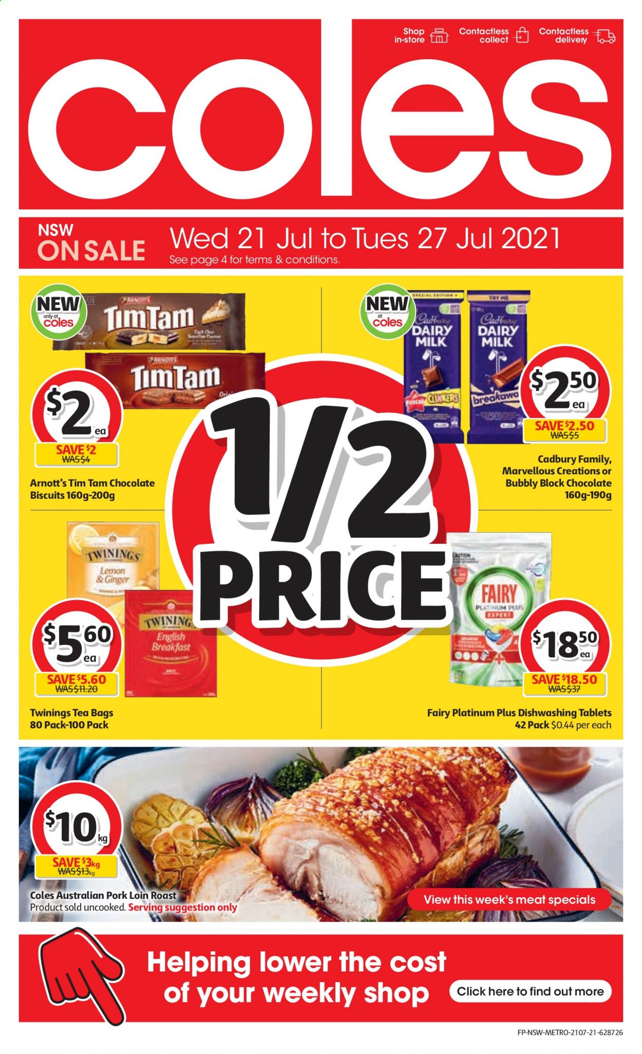 Coles catalogue - 21 Jul 2021 - 27 Jul 2021. Page 1