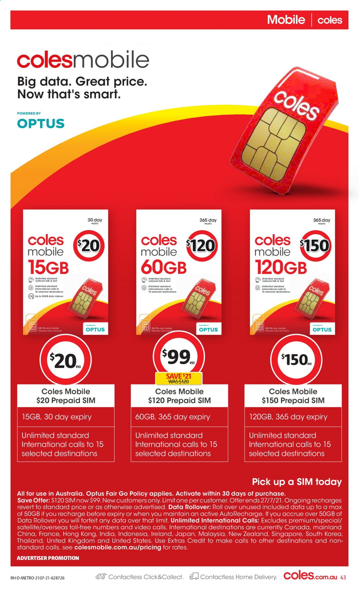 Coles catalogue - 21 Jul 2021 - 27 Jul 2021. Page 43
