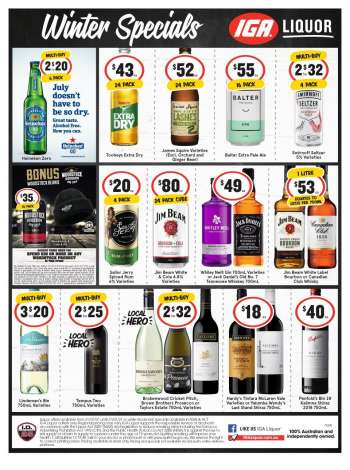 IGA LIQUOR Catalogue - 21.7.2021 - 27.7.2021.