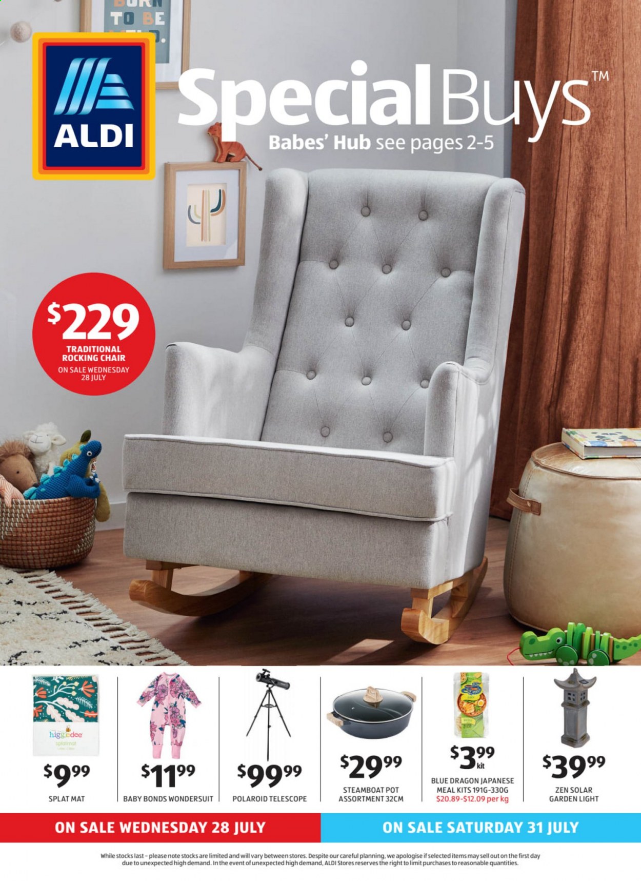 thumbnail - ALDI Catalogue - 28 Jul 2021 - 3 Aug 2021 - Sales products - pot, Bonds. Page 1.