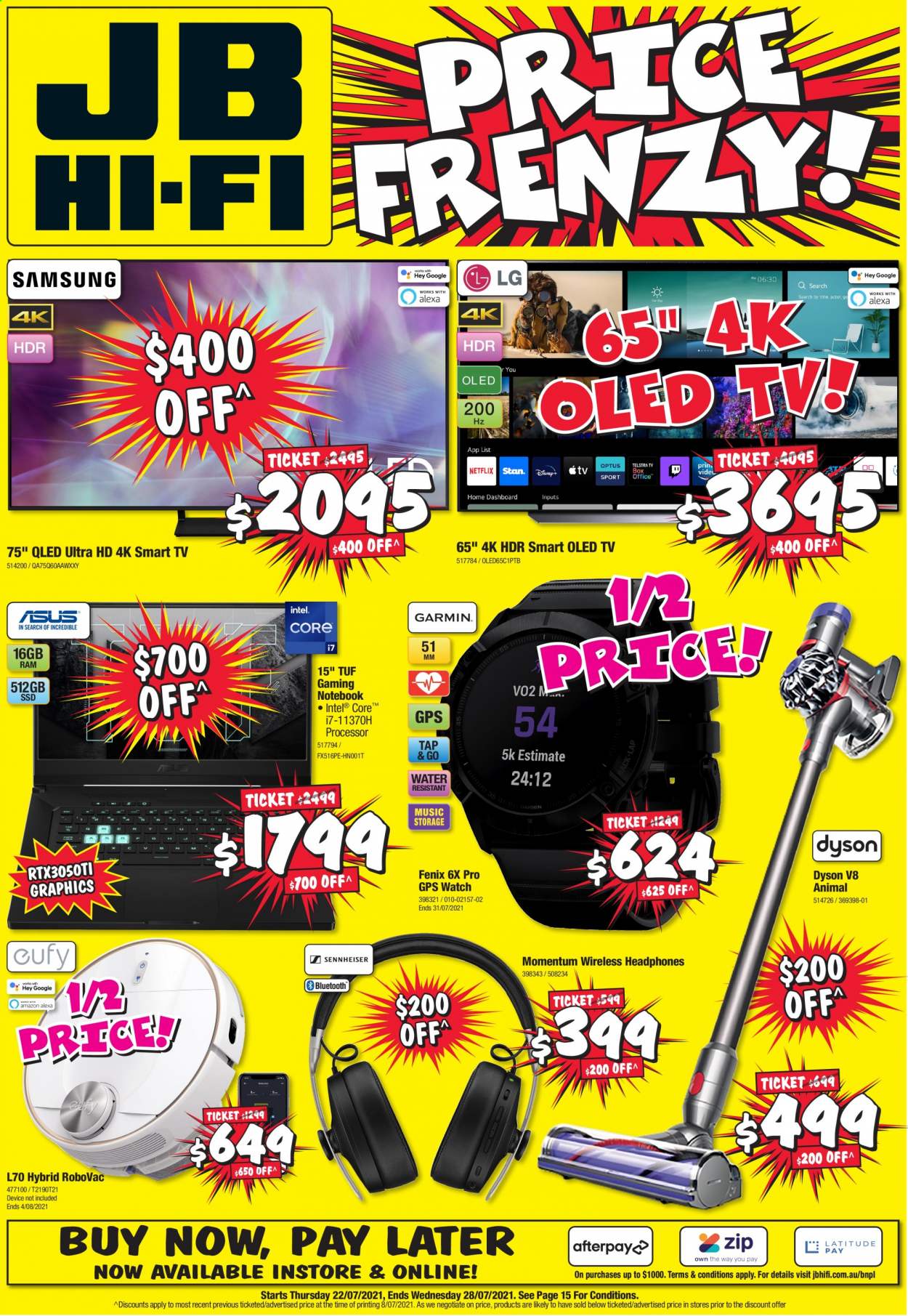 JB Hi-Fi catalogue - 22 Jul 2021 - 28 Jul 2021. Page 1