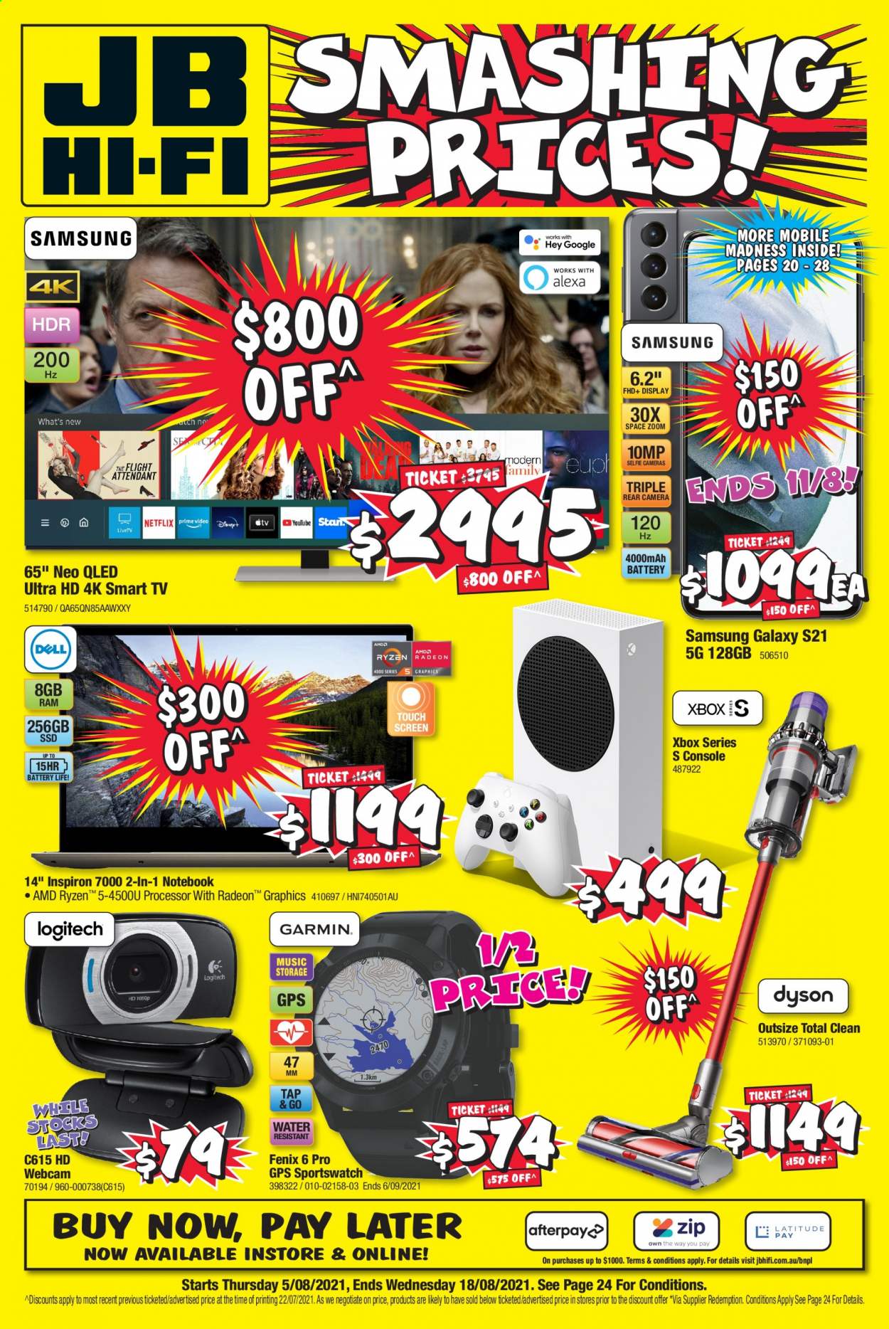 JB Hi-Fi catalogue - 5 Aug 2021 - 18 Aug 2021. Page 1