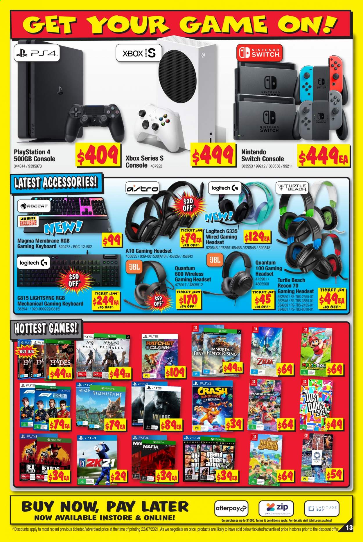 JB Hi-Fi catalogue - 5 Aug 2021 - 18 Aug 2021. Page 13