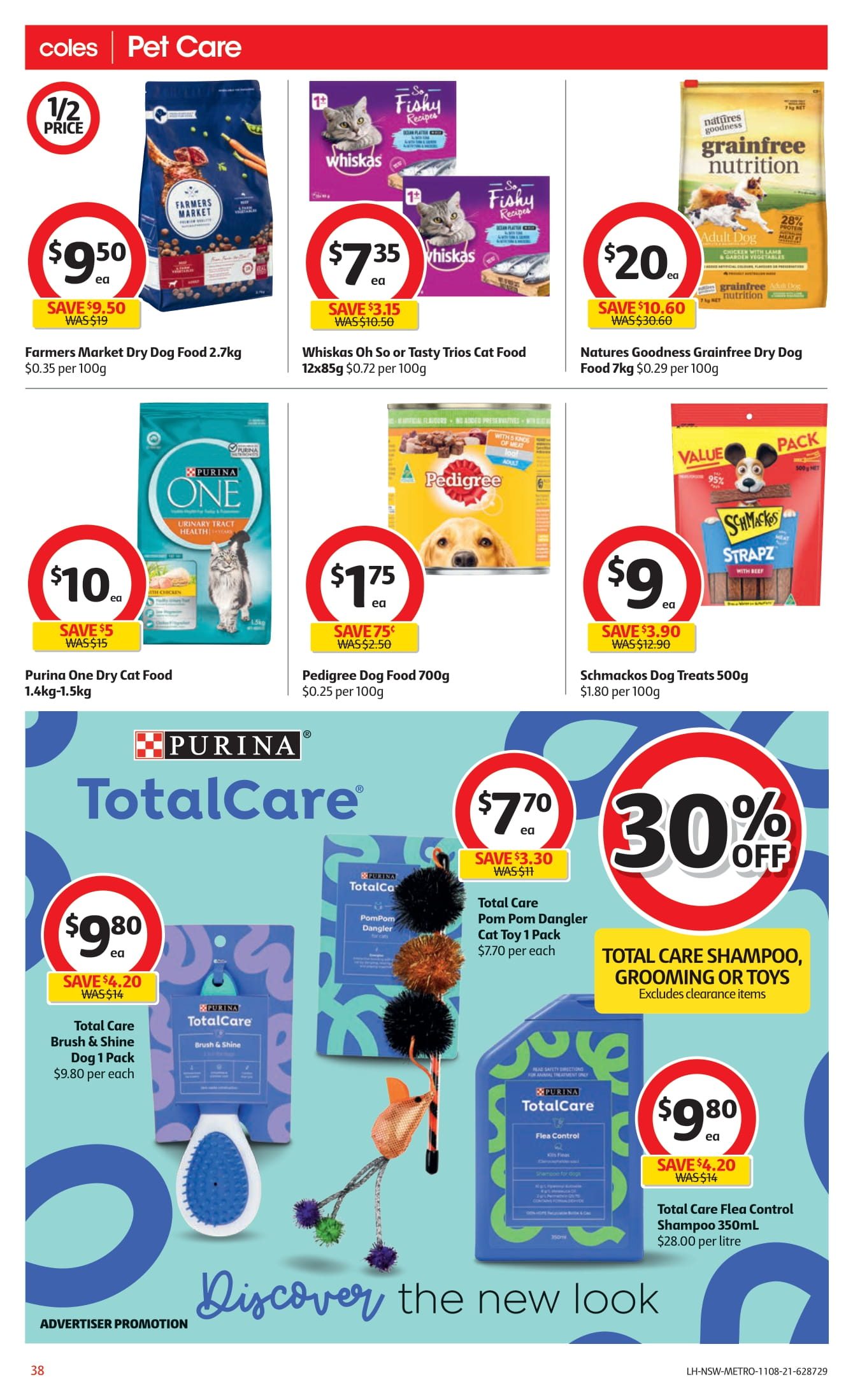 Coles catalogue - 11 Aug 2021 - 17 Aug 2021. Page 38