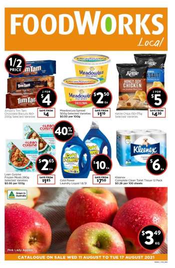 Foodworks Catalogue - 11.8.2021 - 17.8.2021.
