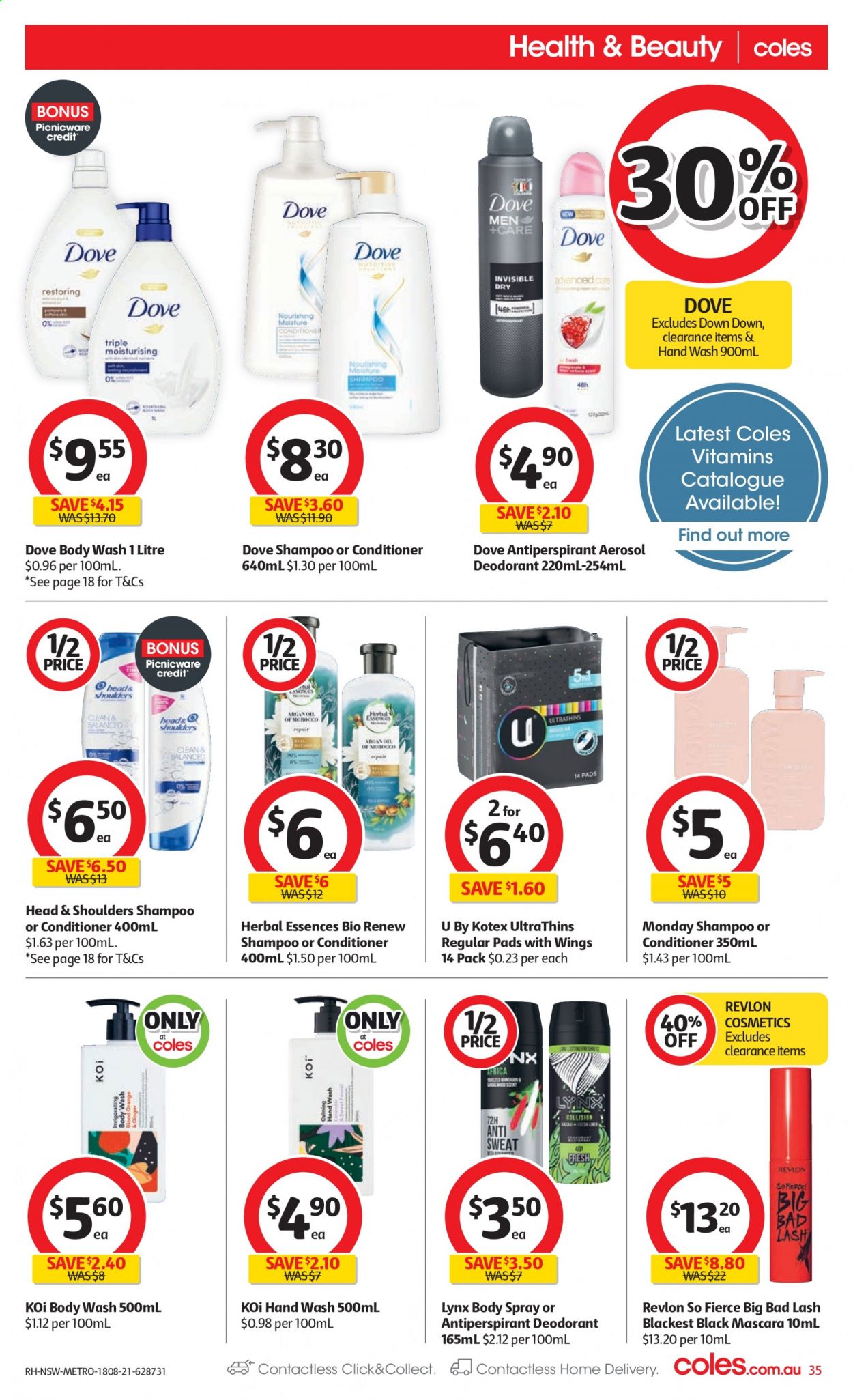 Coles catalogue - 18 Aug 2021 - 24 Aug 2021. Page 35