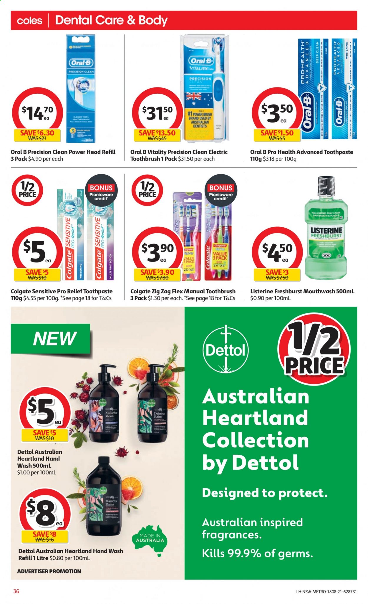 Coles catalogue - 18 Aug 2021 - 24 Aug 2021. Page 36