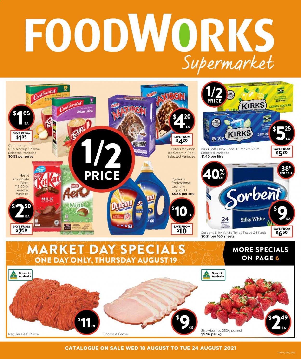 Foodworks catalogue - 18 Aug 2021 - 24 Aug 2021. Page 1