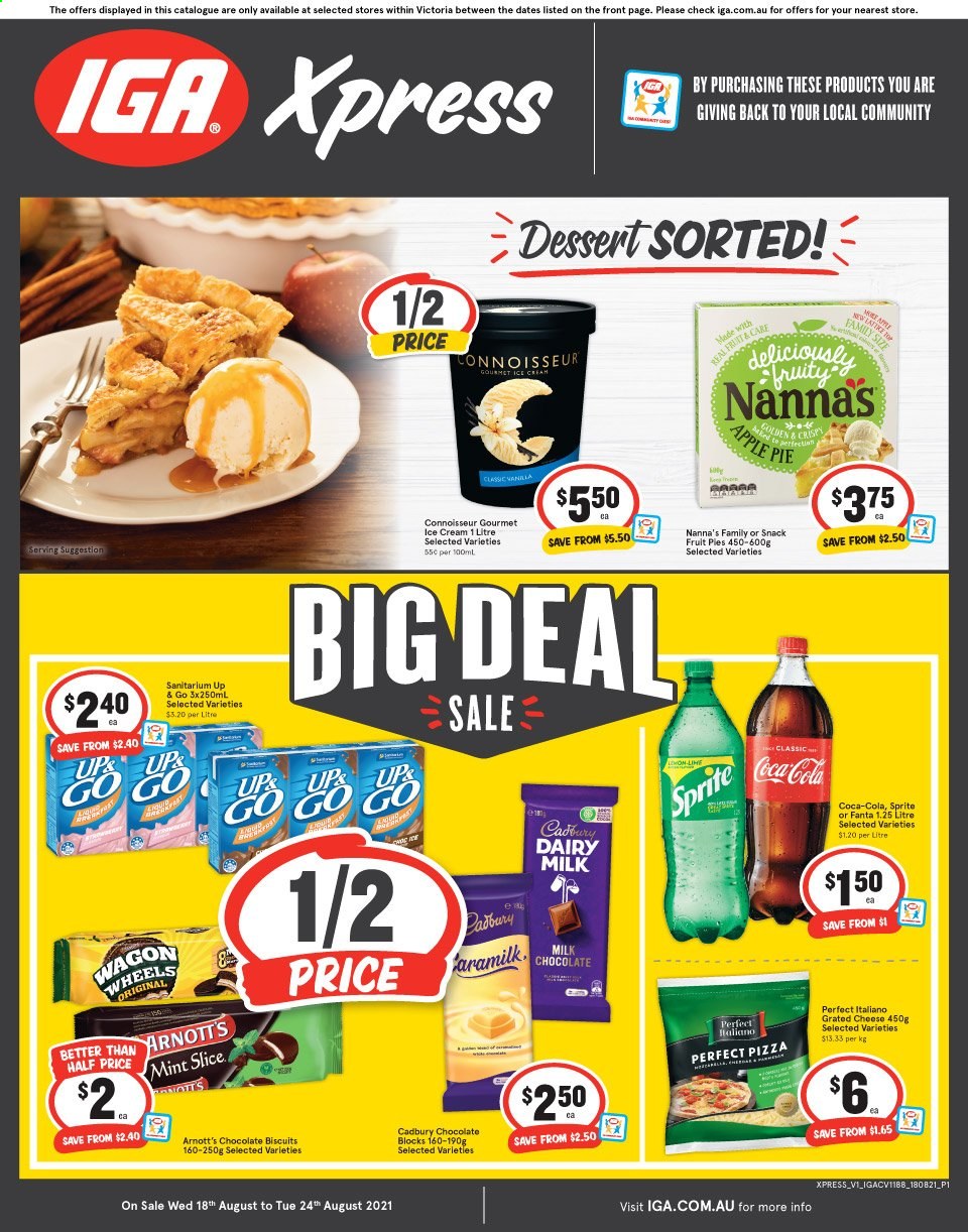 IGA Xpress catalogue - 18 Aug 2021 - 24 Aug 2021. Page 1