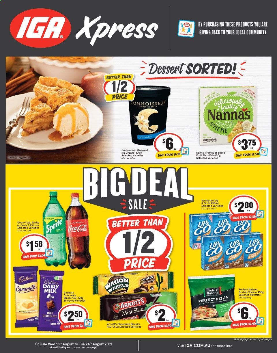 IGA Xpress catalogue - 18 Aug 2021 - 24 Aug 2021. Page 1