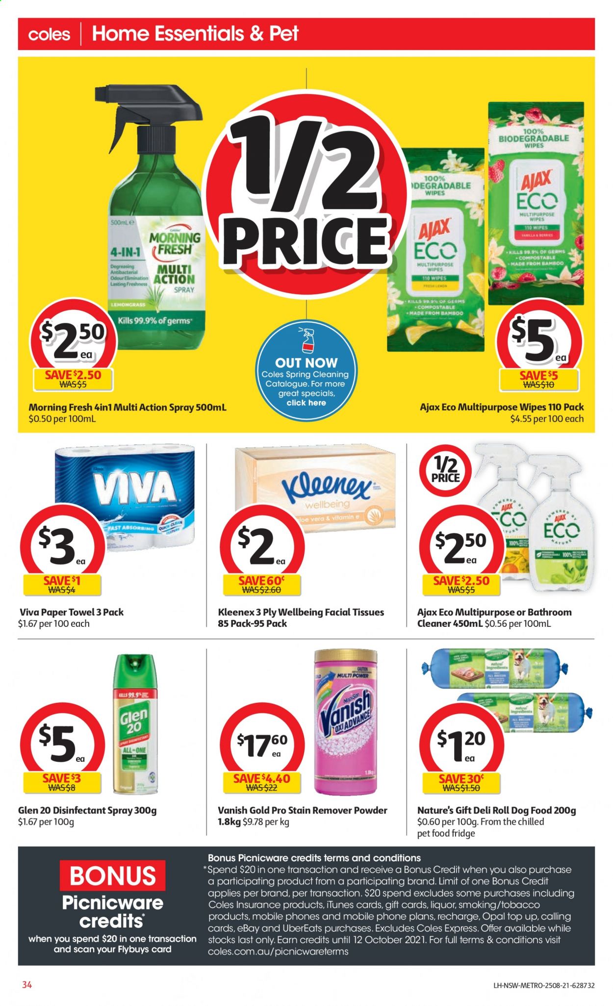 Coles catalogue - 25 Aug 2021 - 31 Aug 2021. Page 34