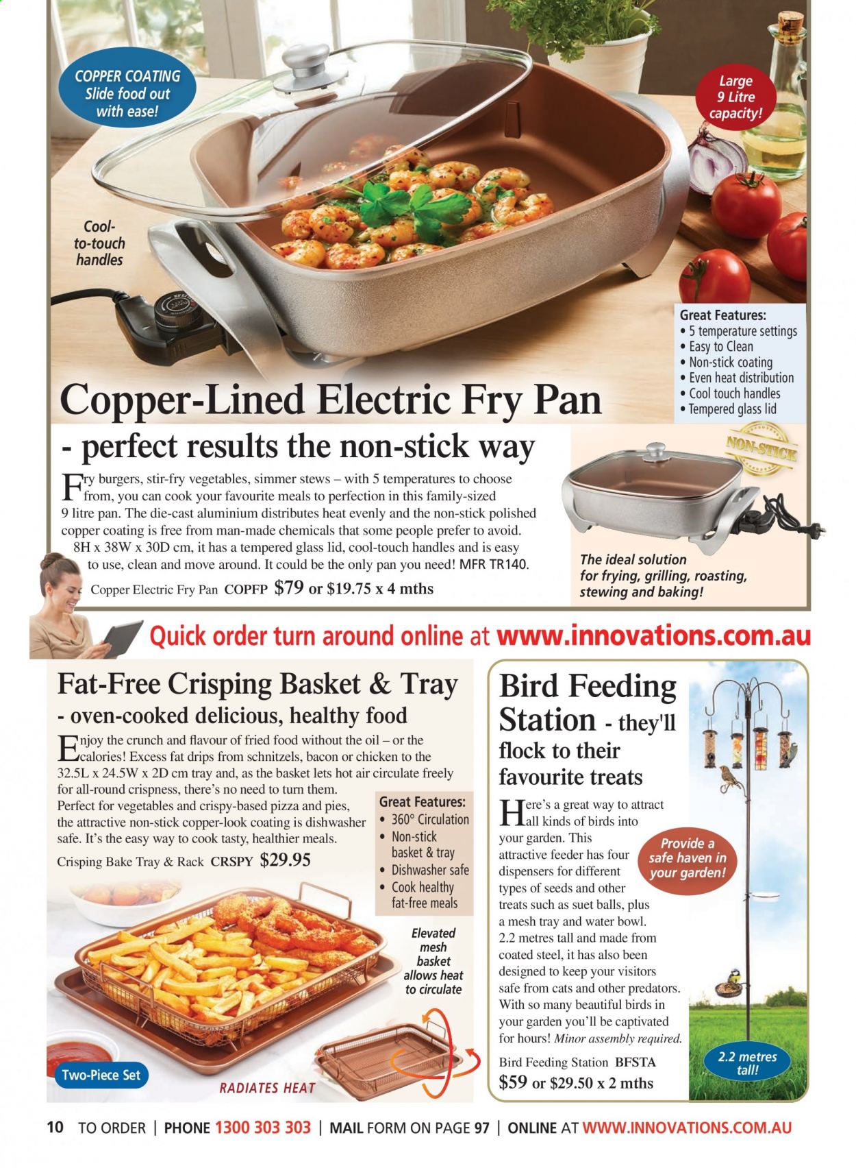thumbnail - Innovations Catalogue - Sales products - basket, lid, pan, bowl, feeder, bird feeder, suet. Page 10.