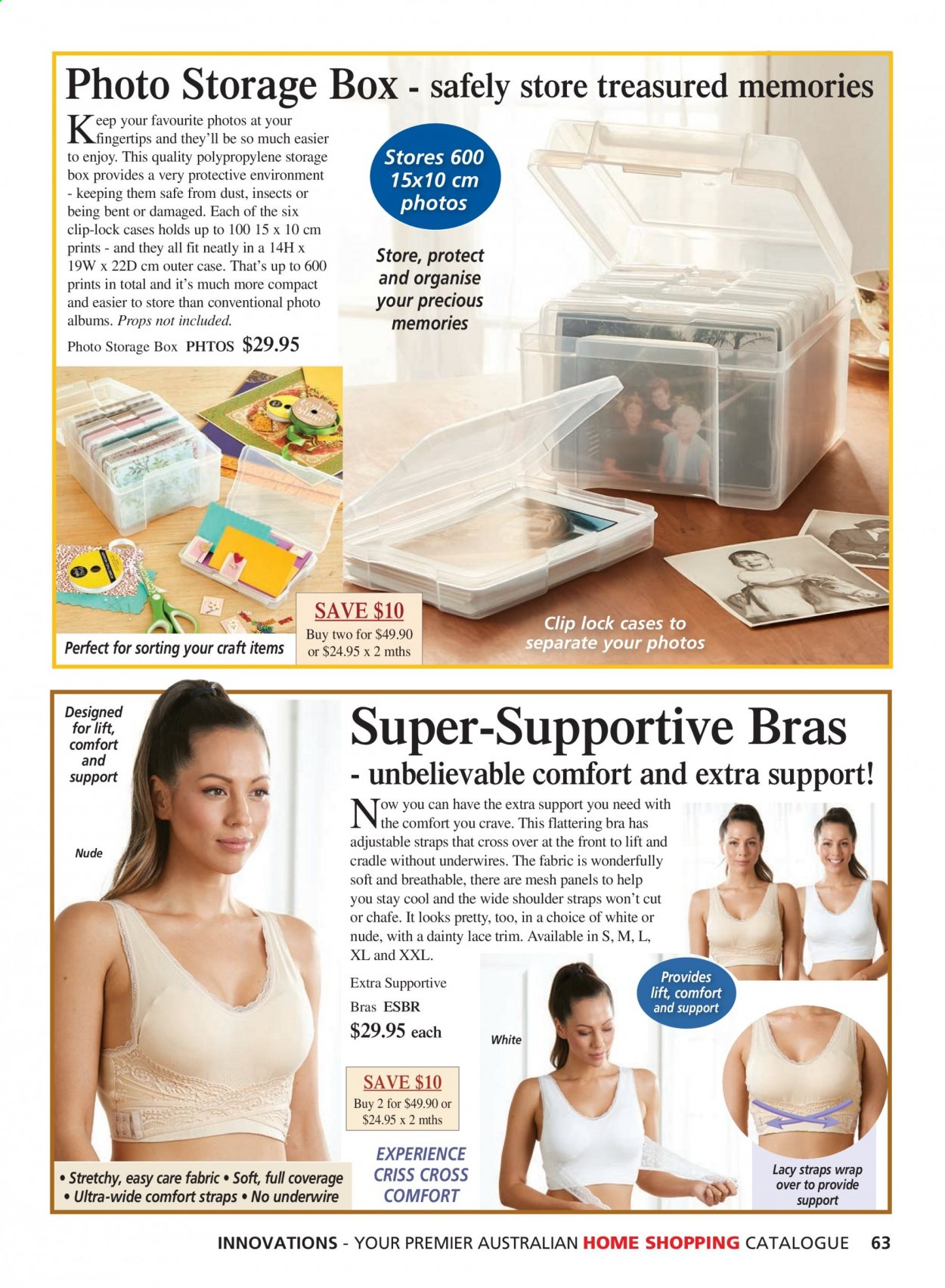 thumbnail - Innovations Catalogue - Sales products - storage box, bra. Page 63.