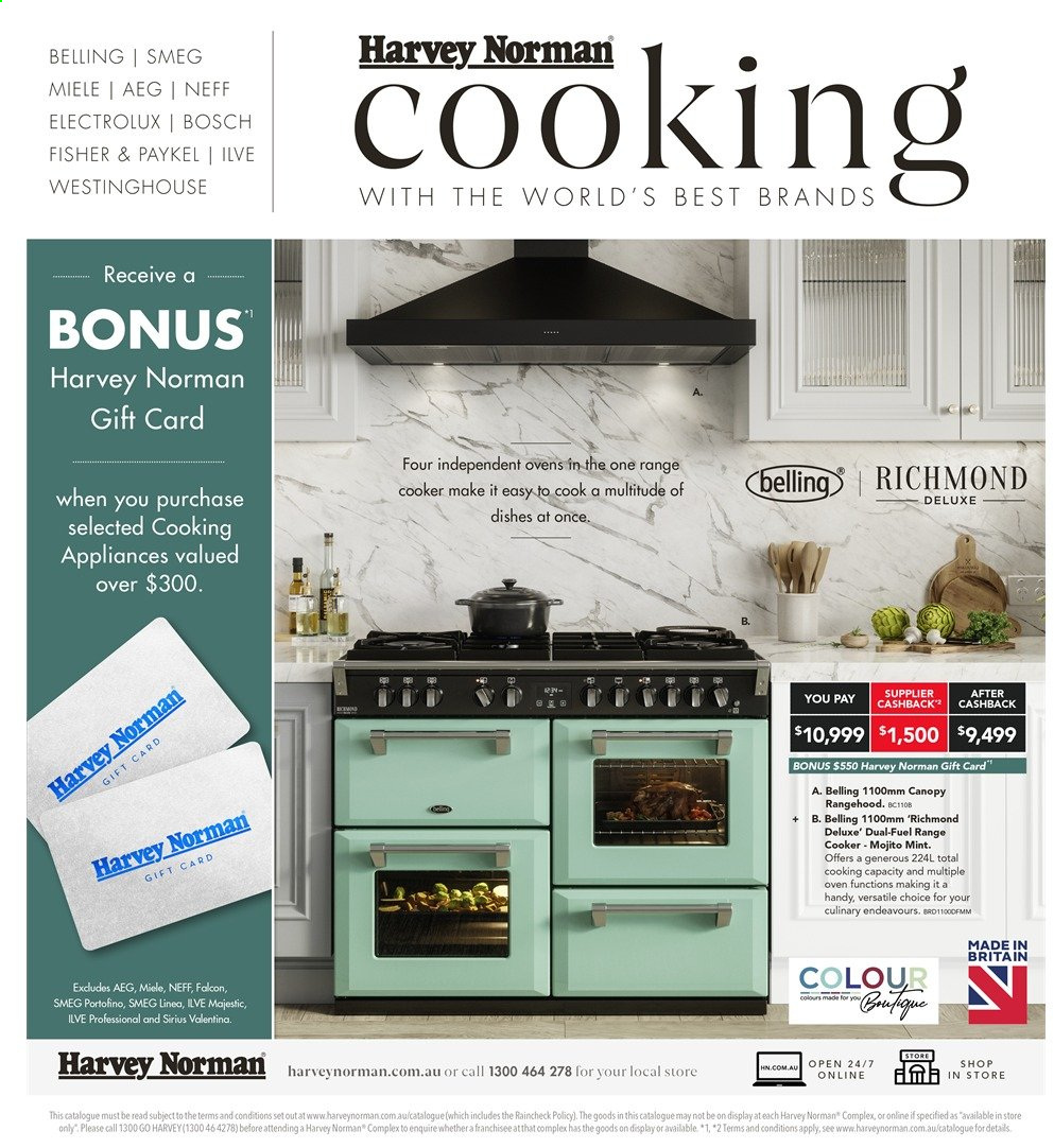 thumbnail - Harvey Norman Catalogue - 27 Aug 2021 - 26 Sep 2021 - Sales products - Smeg, AEG, Electrolux, Miele, oven. Page 1.