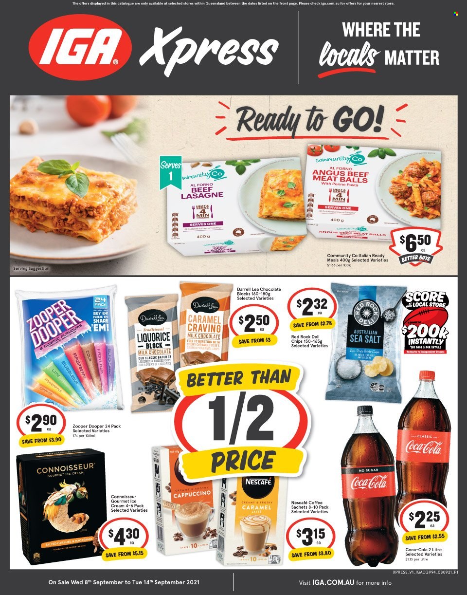 IGA Xpress catalogue - 8 Sep 2021 - 14 Sep 2021. Page 1