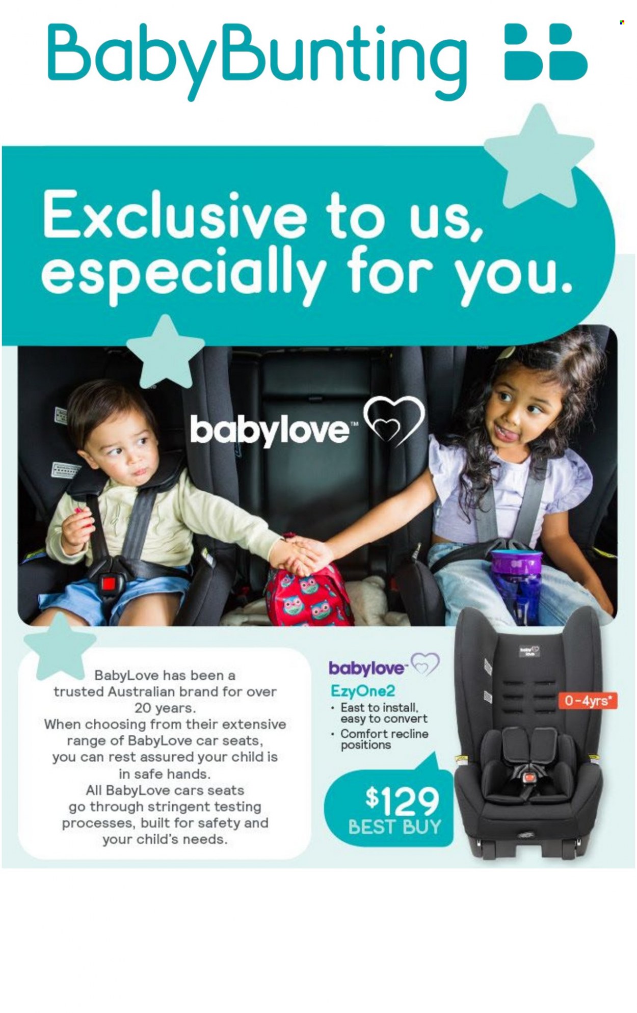 thumbnail - Baby Bunting Catalogue - Sales products - BabyLove. Page 1.