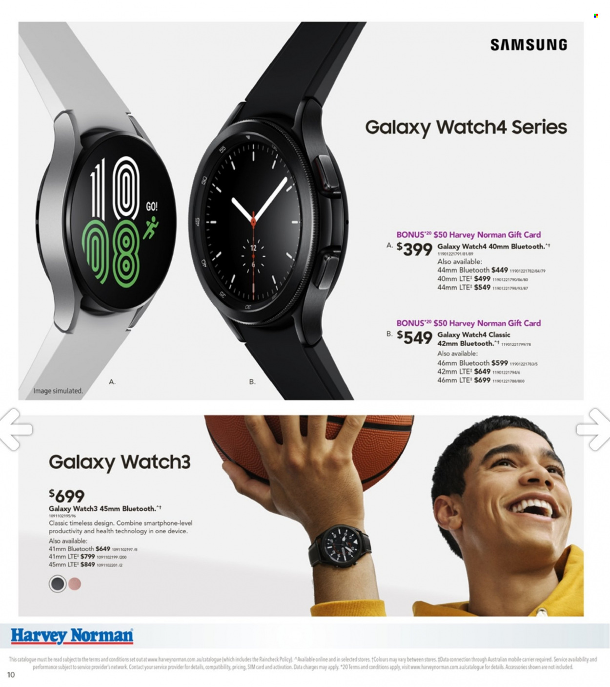 thumbnail - Harvey Norman Catalogue - 10 Sep 2021 - 27 Sep 2021 - Sales products - Samsung Galaxy, Samsung, smartphone. Page 10.