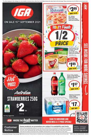 IGA Catalogue - 15.9.2021 - 21.9.2021.