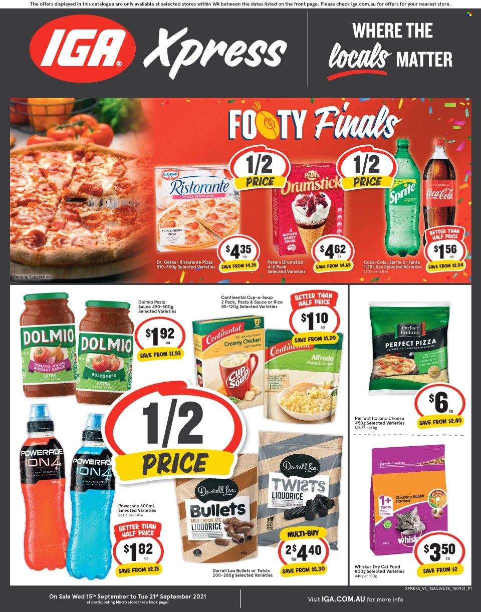 IGA Xpress catalogue - 15 Sep 2021 - 21 Sep 2021. Page 1