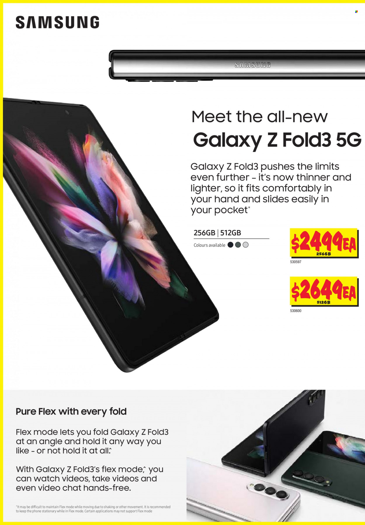 thumbnail - JB Hi-Fi Catalogue - Sales products - Samsung Galaxy, Samsung, phone, Samsung Galaxy Z. Page 4.