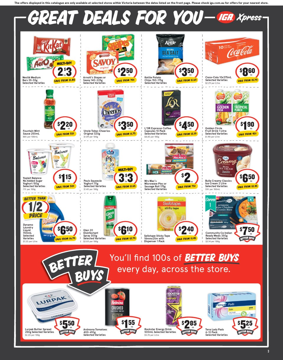 IGA Xpress catalogue - 15 Sep 2021 - 21 Sep 2021. Page 3