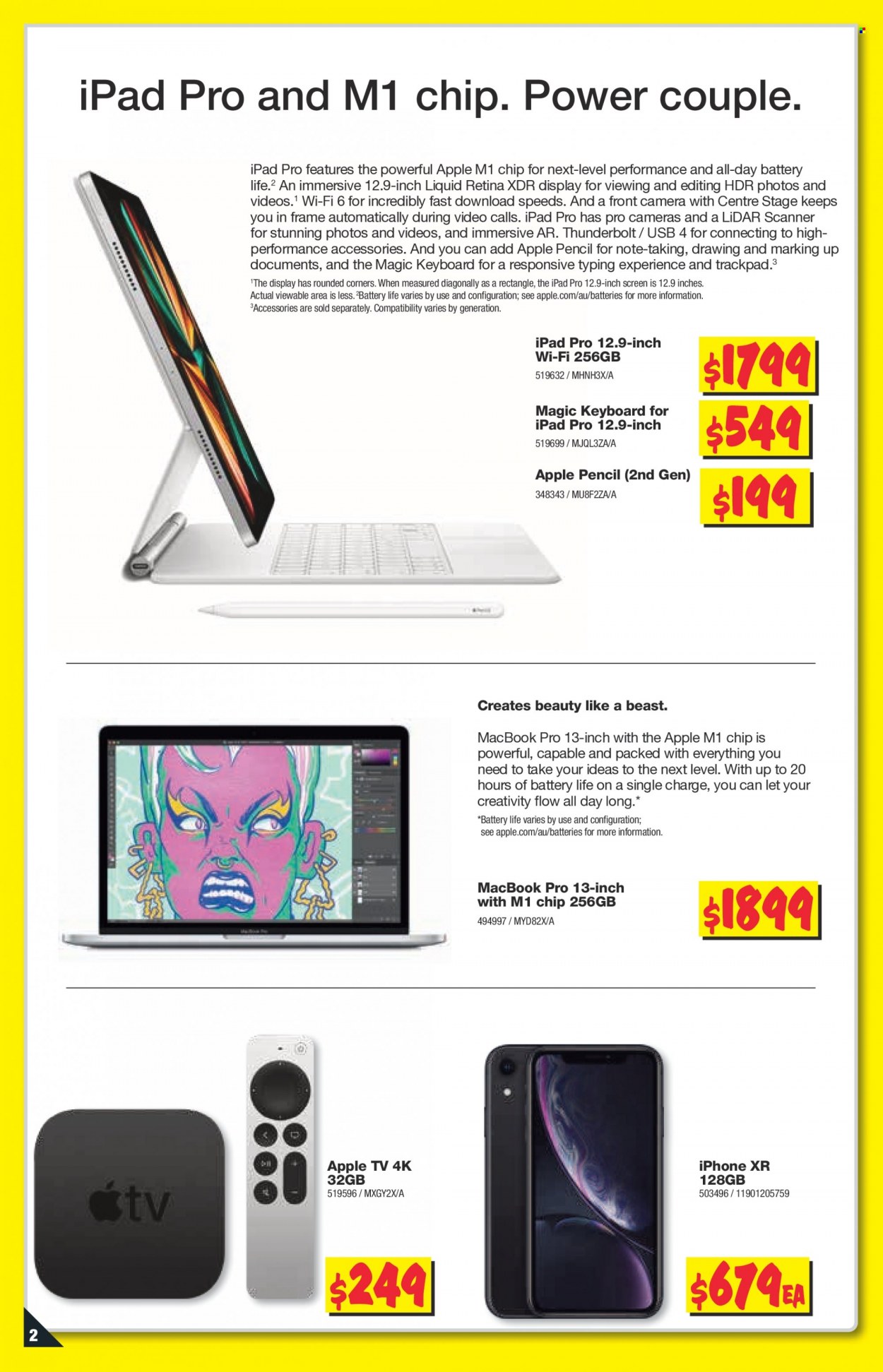 thumbnail - JB Hi-Fi Catalogue - 16 Sep 2021 - 22 Sep 2021 - Sales products - Apple, iPhone, iPhone XR, MacBook, keyboard, TV. Page 2.