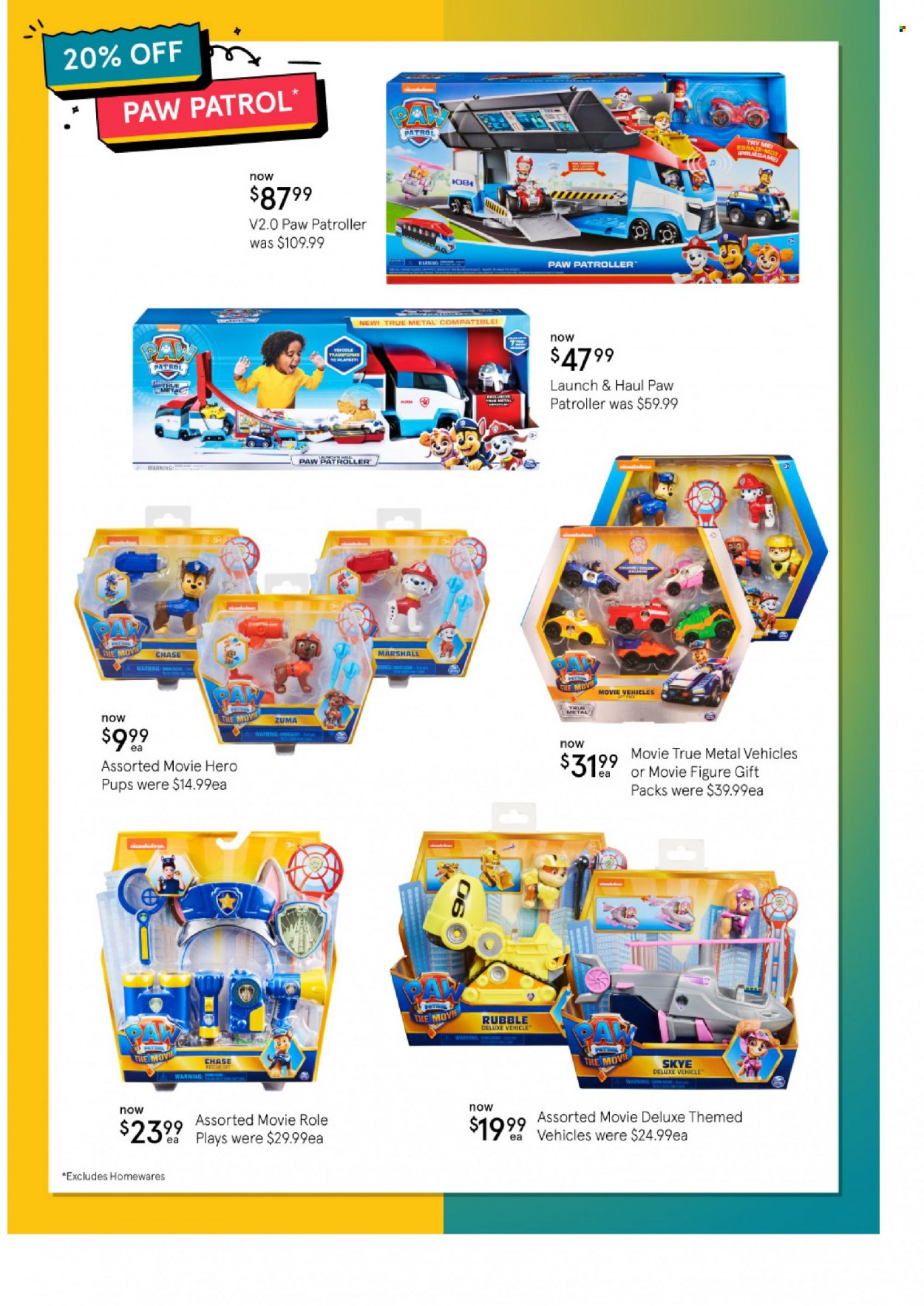 thumbnail - Myer Catalogue - 13 Sep 2021 - 10 Oct 2021 - Sales products - Marshall, Paw Patrol, vehicle. Page 3.